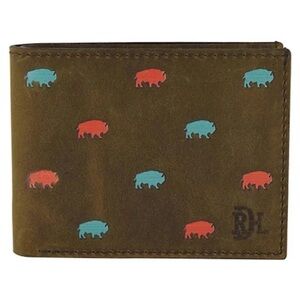 RED DIRT BIFOLD WALLET BISON PATTERN